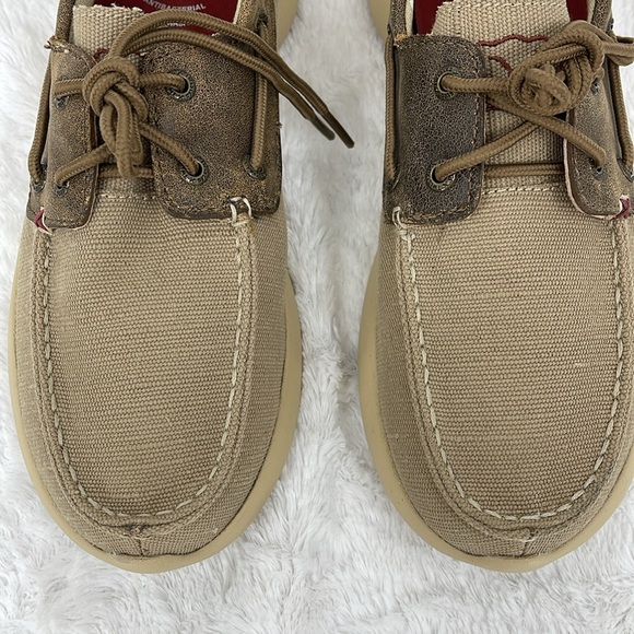 TWISTED X ECO TWX  SIZE 8 Casual Tan Canvas Men's Shoes - Picture 3 of 9